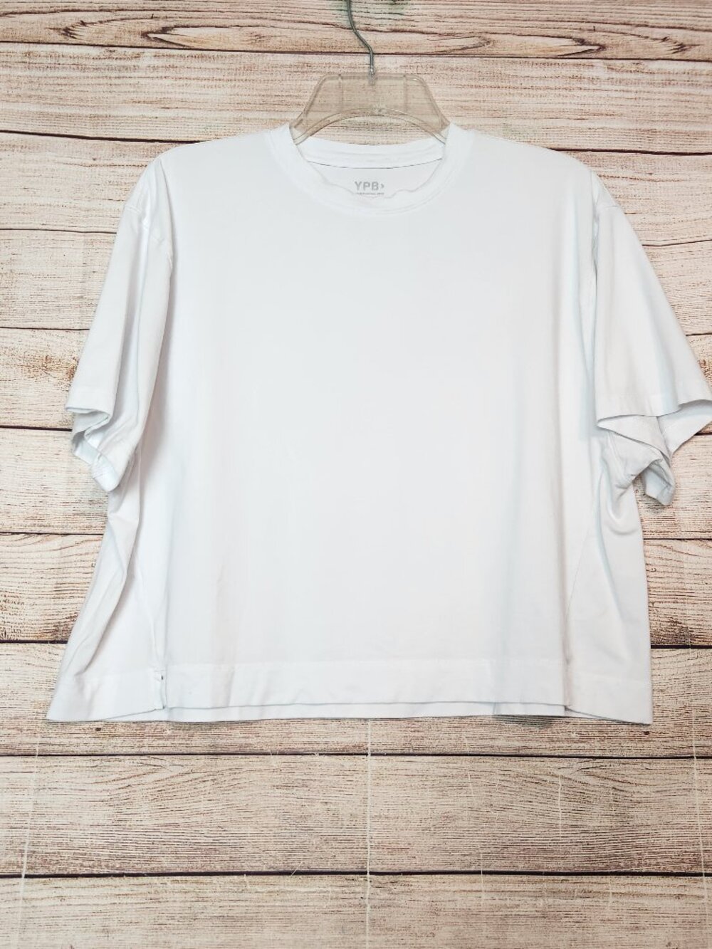 Abercrombie & Fitch YPB Your Personal Best Cropped Tee White Size Medium